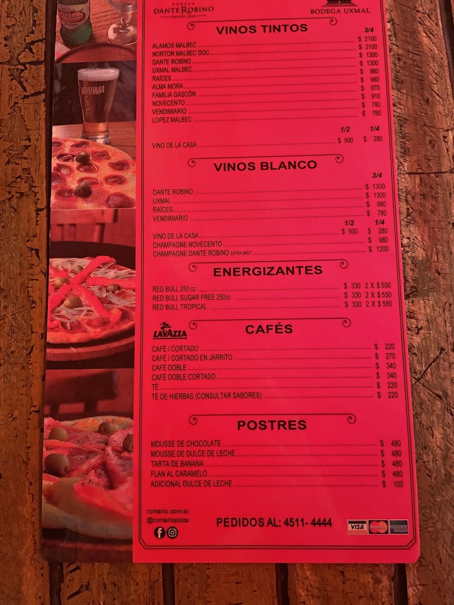 Menu Romario Arenales-1